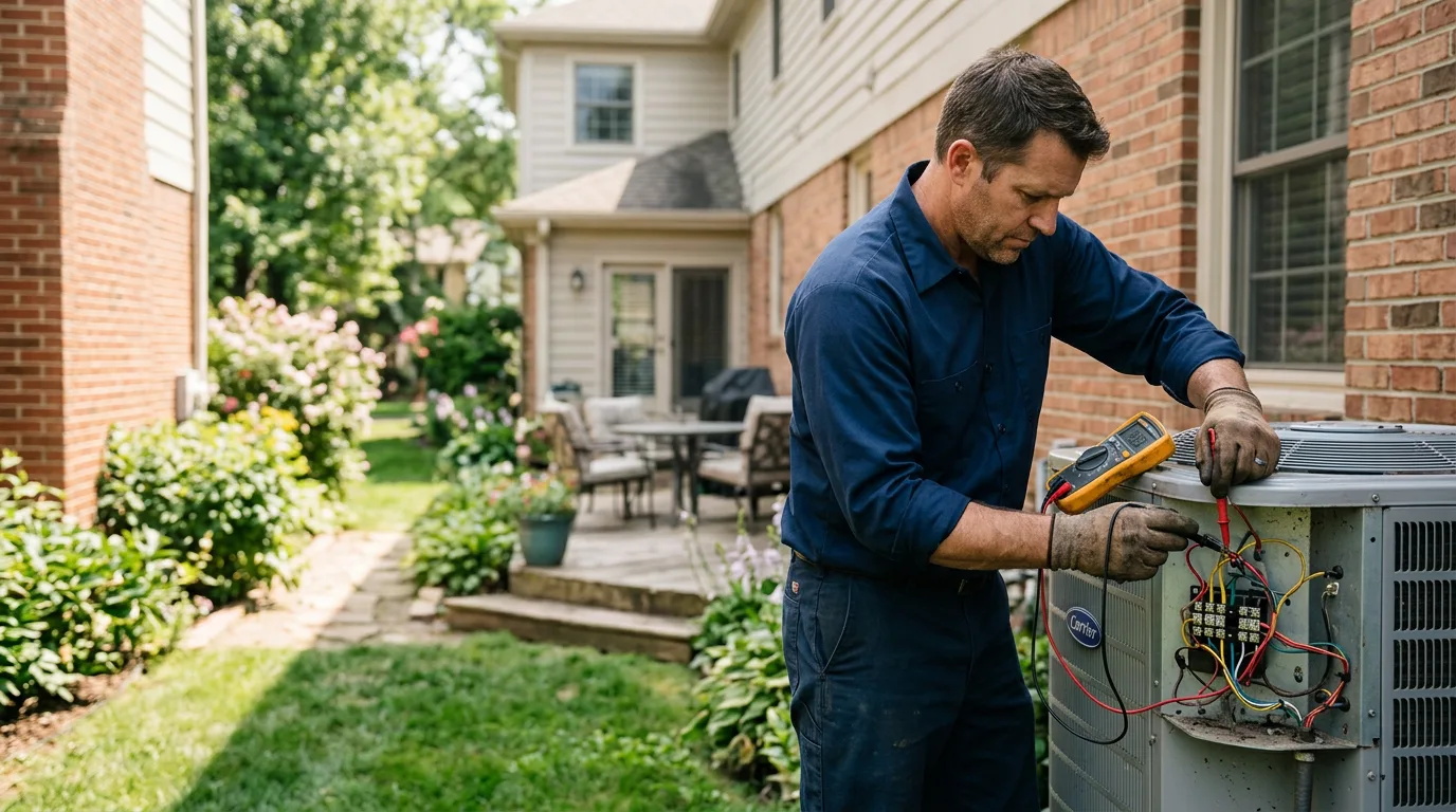 HVAC technician working near Ada, OH